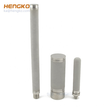 custom 5 60 micron 316L metal stainless steel sintered porous tube